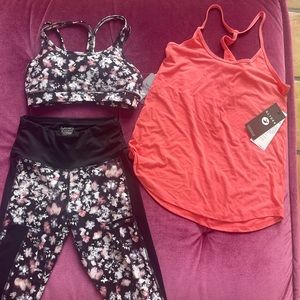 Yoga outfit 3 pieces